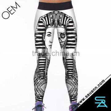 Fashional 3D Digital Sphinx Print Stretchy Women Legging