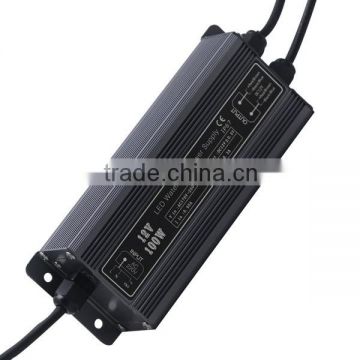 Outdoor Using IP67 Waterproof Over Load Protection 100W Led Transformer For Led String Lighting