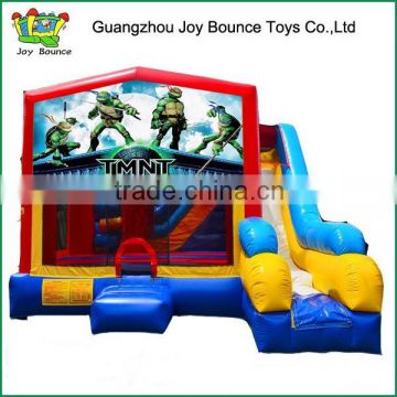 Ninja Turtle inflatable commercial big bouncy castle combo for sale