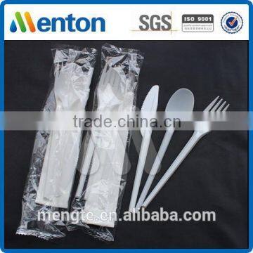 disposable spoon fork knife with napkin table set