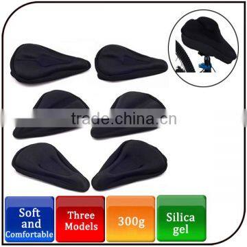 Wholesale waterproof soft breathable silicone gel with 3D seat cover bicycle saddle