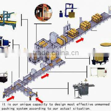 Boxes Palletizing Machine Pallet Wrapping Machine