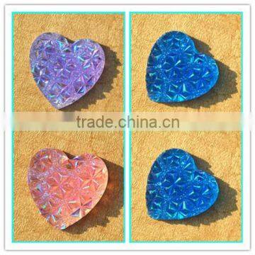 AB Heart Rhinestone ,20mm Nacklace Finding,Garment Decoration