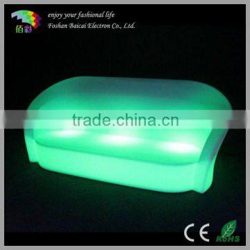 Plastic Lighted Sofa with 16 Light Colors