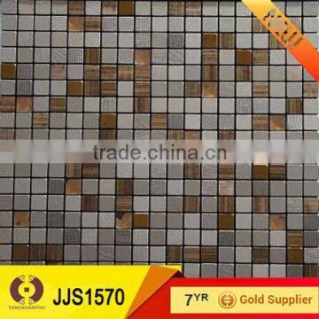 300x300mm metal mosaic pattern house plans mosaic tile (JJS1570)