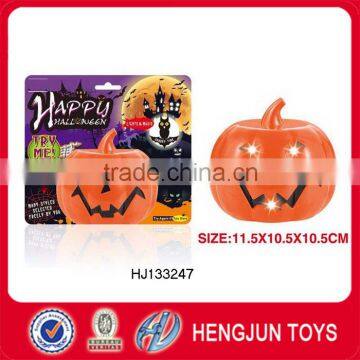 Hallowmas toy eco-friendly plastic LED flash pumpkin lantern from shantou manufactuer