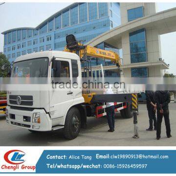 manual hydraulic crane truck construction hydraulic crane truck