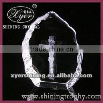 Customized 3d laser engraved crystal iceberg