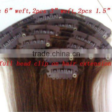 high quality Clipin hair 100%human hair Style ST