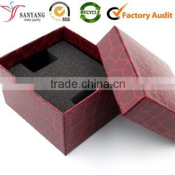 Custom print red paper watch box packaging                        
                                                Quality Choice