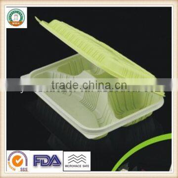 800ml PP Disposable Four Compartments Plastic Container SGS/FDA Appoval Microwave Oven safe