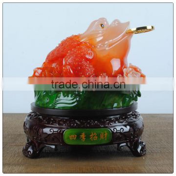 Jade color Money frog feng shui statue ,Large size money frog