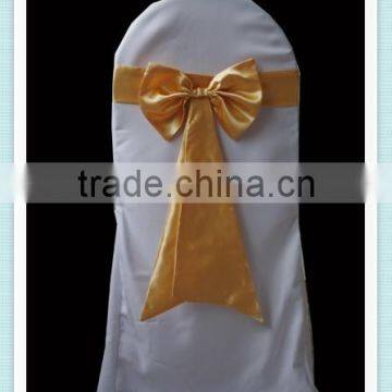 YHS#515 butterfly satin polyester banquet wedding wholesale chair cover sash bow