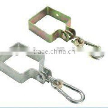 square galvanised swing hook