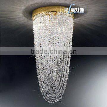 Modern New Deisgn High Ceiling Mounted Crystal Chandelier Decoration