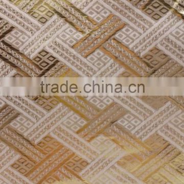 new designs with gold and silver technics/ jacquard fabric