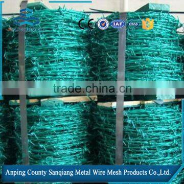 SanQiang горячая продажа ПВХ-покрытая колючая проволока