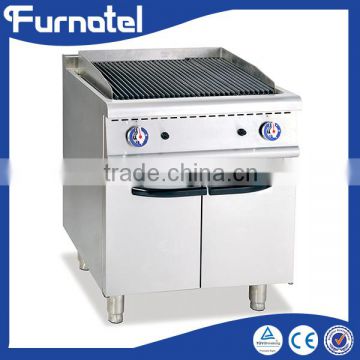 Professional Custom Stainless Steel Gas Lava Rock Grill With Cabinet