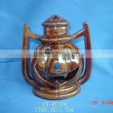 Ceramic Pumpkin Lantern