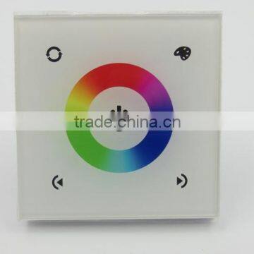 rgb led controller touch dimmer controller 24v 12v 12a touch lighting controller wall installing high quality 3 years warranty