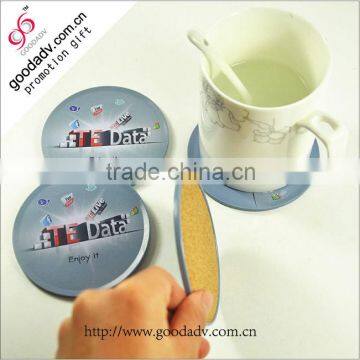 Guangzhou factory direct sale cheap round tin coaster set for promotional