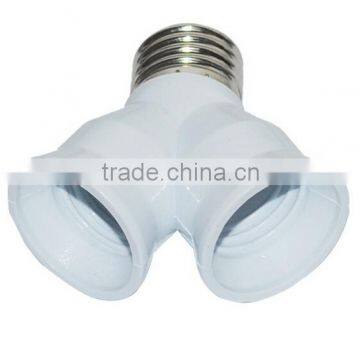 Wall Socket E27 to 2 E27 Light Lamp Bulb Adapter Converte 2E27 Lamp Holder Converter LED photo-2