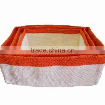 High quality best selling polypropylene Yarn Crochet Basket from Vietnam