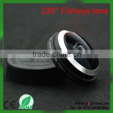 Clip Black Universal 235 Degree Super Fisheye Lens for Samsung Galaxy