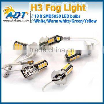 Warm white h3 led fog light for camaro