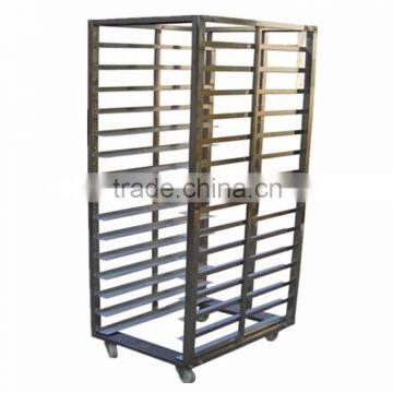 Foldable 15 Trays 15 Pans Stainless Steel 201 Bakery Trolley photo-2