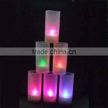 Flashing led candle with blow out fuction