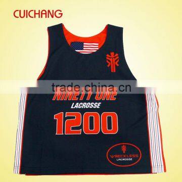 Customized Sublimation Lacrosse Jersey with good quality wholesale