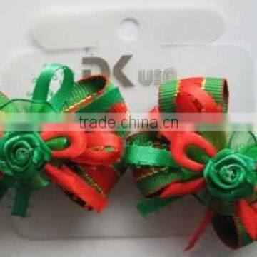 St. Patrick's Day Bows hair clips for thick hair