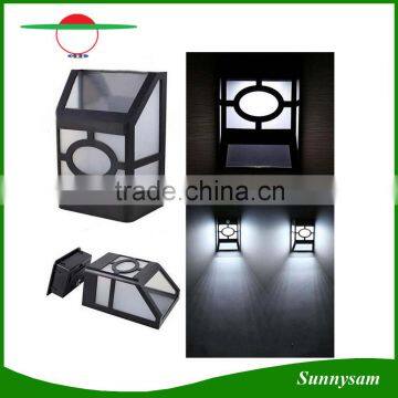 Cheap Hollowed-out IP44 Solar Powered Stair Light Waterproof Outdoor Courtyard Garden Fence Stairs Light