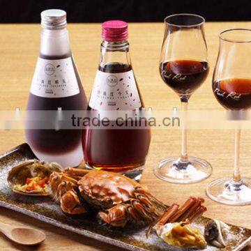 beautiful and high quality glass red wine bottle