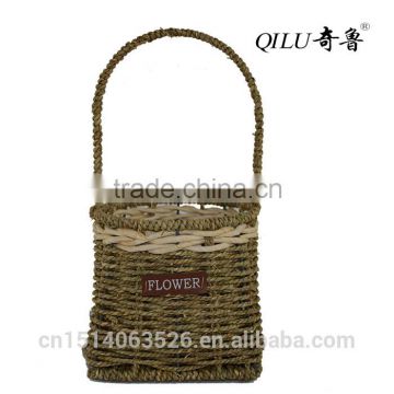 Wholesale handmade hanging flower basket for flower decoration