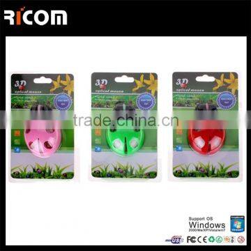 2015 New Fashion Light up Coccinella Shaped Mouse Funny Colorful USB Wired Computer Laptop Mouse,gift Items for Office photo-3