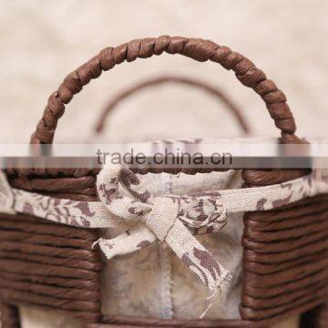 7 Hand Woven - Pastoral Style - Straw - Storage Basket - Storage Basket - Water Basket - Sundry Basket - Woven Baskets photo-4