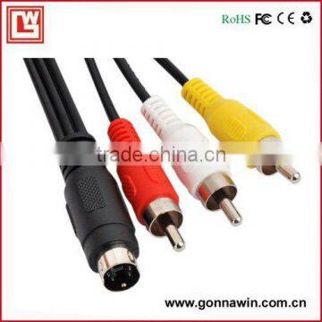 3 RCA Audio & Video Cable for Camera/3RCA to svideo cable/3RCA Cable