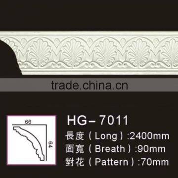 Manufacturer new design ceiling decorative materials polyurethane foam pu cornice/ ceiling mouldings for interior decoration