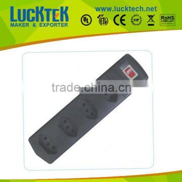 4ways Brazil extension power socket, brazil oultelts with switch