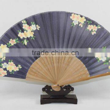 black bamboo hand fan, Japanese style foldable fan,customerized eco-friendly hand fan