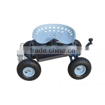 rolling garden work seat cart