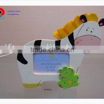 Polyresin cartoon zebra photo frame, polyresin picture frame