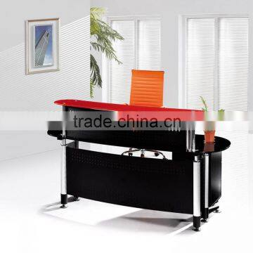 office furniture glass Hotel reception desk Modern 2-layer Reception Desk | reception table/PT-P005