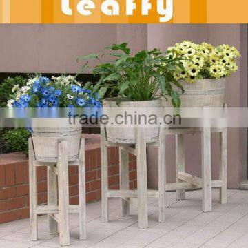 LEAFFY-Wooden Planter Set