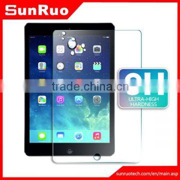 Newest 9H 0.33mm 2.5D anti shock and reflective tempered glass screen protector for ipad pro