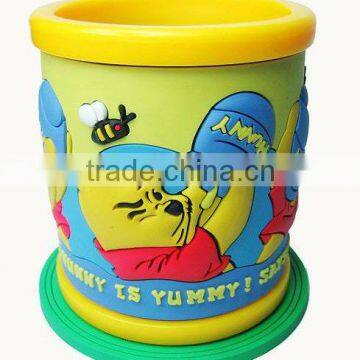 Princess Style Embossed Beautiful Princess Pattern Embossed Rubber Pen Holder photo-6