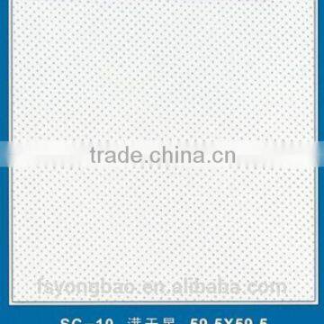 Classic design 600*600 polyester fabric ceiling in ceiling tiles