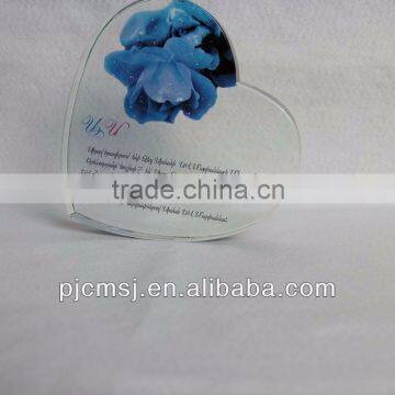 wholesale Crystal Printing,heart printing for wedding centerpiece